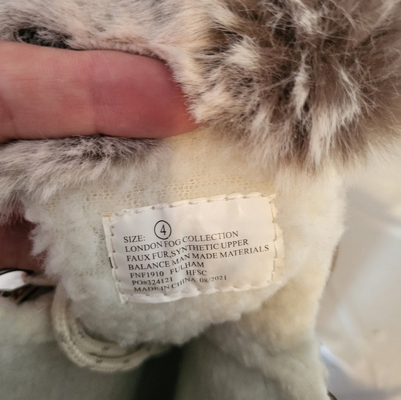 London Fog Kids Fur-Lined Winter Boots - Brown - Picture 4 of 5